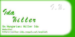 ida willer business card